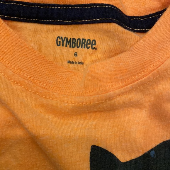 Gymboree size 6 boys set shorts and plaid shorts orange tropical crab shark - Picture 8 of 11